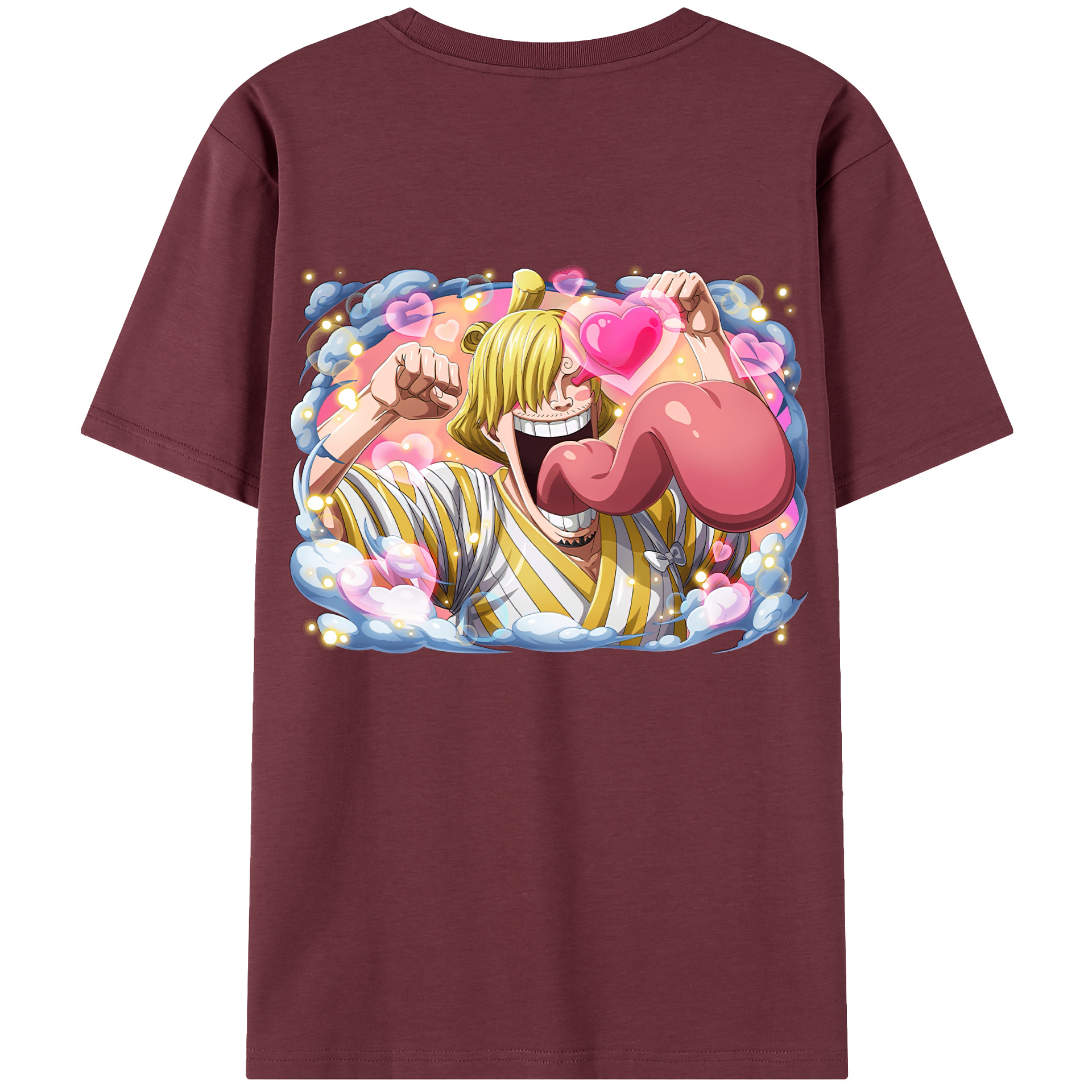 ワンピース サンジ ONE PIECE Sanji 綿100％半袖Tシャツ（背面プリント）